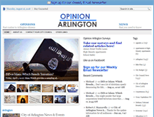 Tablet Screenshot of opinionarlington.com